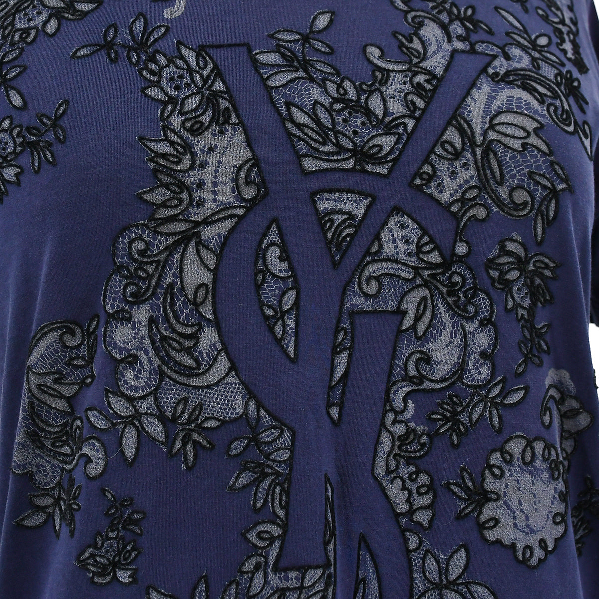 Yves Saint Laurent YSL floral-embroidered T-shirt 