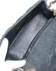 Chanel Mini Matrace 17 Denim Single Flap Single Chain Bag Black G  5th A35200