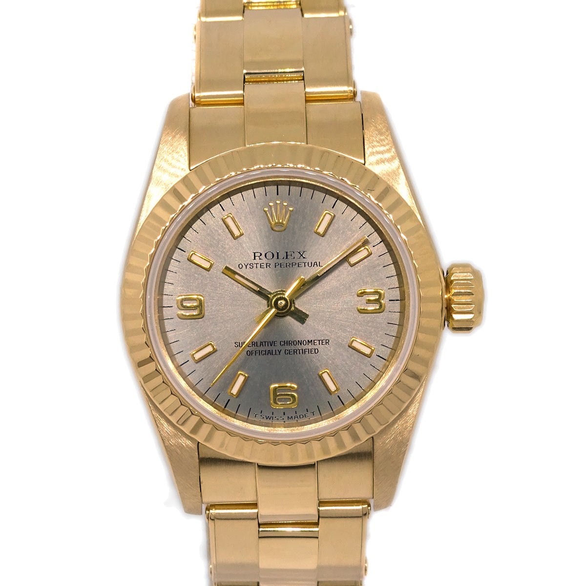 Rolex Oyster Perpetual Watch 26mm Ref.67198 18KYG