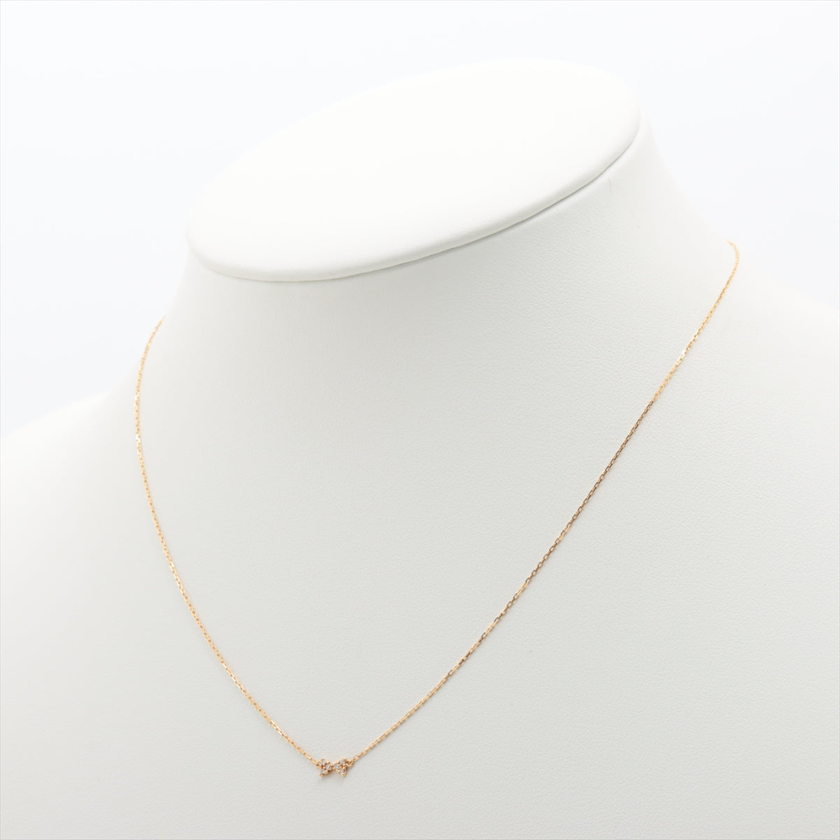 Agat diamond necklace 750 (YG) 1.0g 0.03 E