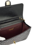 Chanel 2001-2003 Lambskin Turnlock Medium Half Flap Shoulder Bag