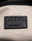 Loewe Flemenknot Leather Shoulder Bag Black Shoulder Part  Parts