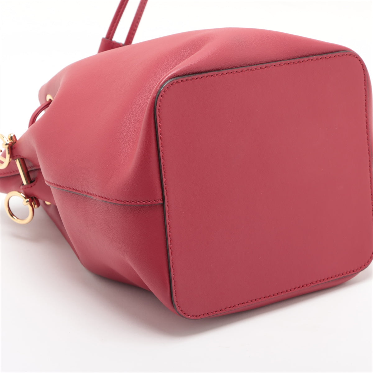 Fendi Montreux Leather Shoulder Bag Red 8BT298