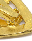 Chanel Gold Heart Earrings Clip-On 95P