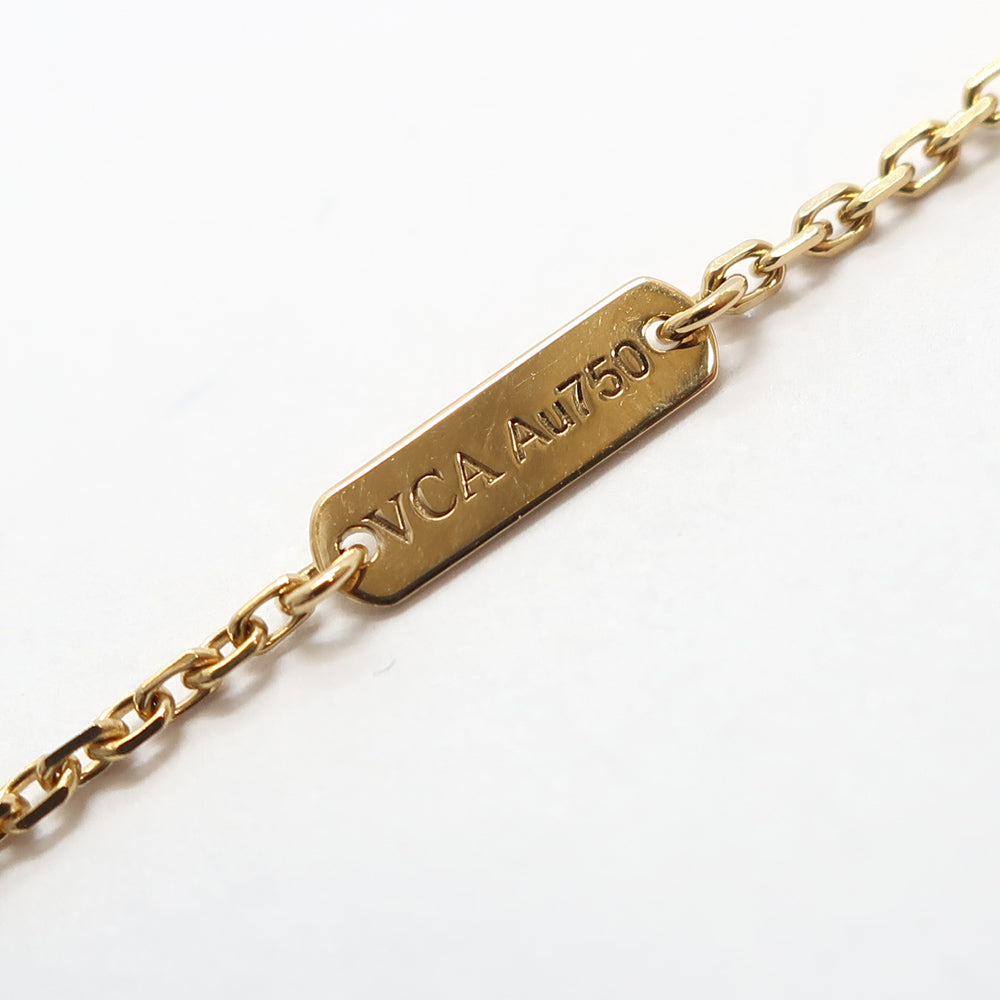 【VAN CLEEF &amp; ARPELS】Vanclef &amp; Arpels Vintage Alhambra necklace K18 VCAR5800 YG Onyx Jewelry