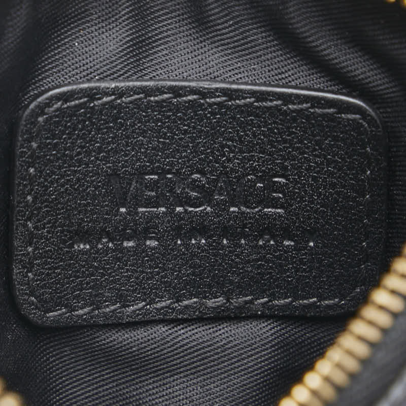 Versace Medusa Coincase Card Case Black Leather  Versace