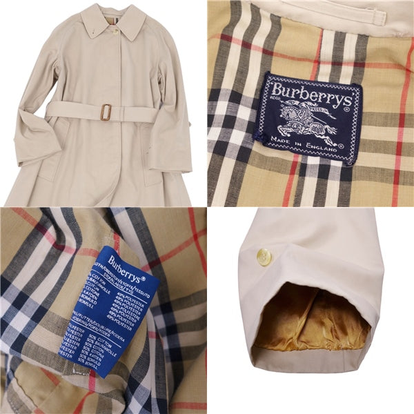 Vint Burberry s Coat One Handle Stainless Colour Coat Balmacorn Coat UK Made  Cotton   Dress M Equivalent Beige Vintage Vintage Vintage Vintage BODEST