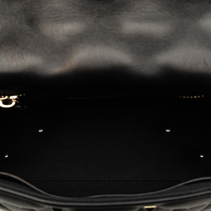 Valentino Candy Stones Close Chain Shoulder Bag Black Leather  Valentino