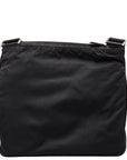 Prada Triangle Logo   Shoulder Bag VA0563 Black Nylon  Prada