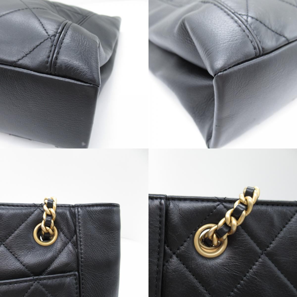 Chanel Sheldart Matrasse Sheldart Shoulder Bag   Black Box