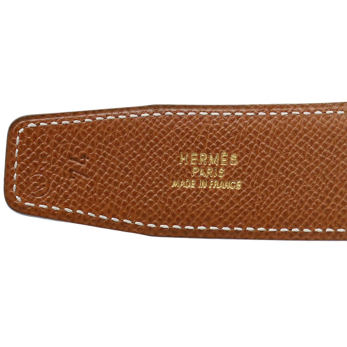 HERMES Hermes H belt reversible leather black black brown tea silver goldware 