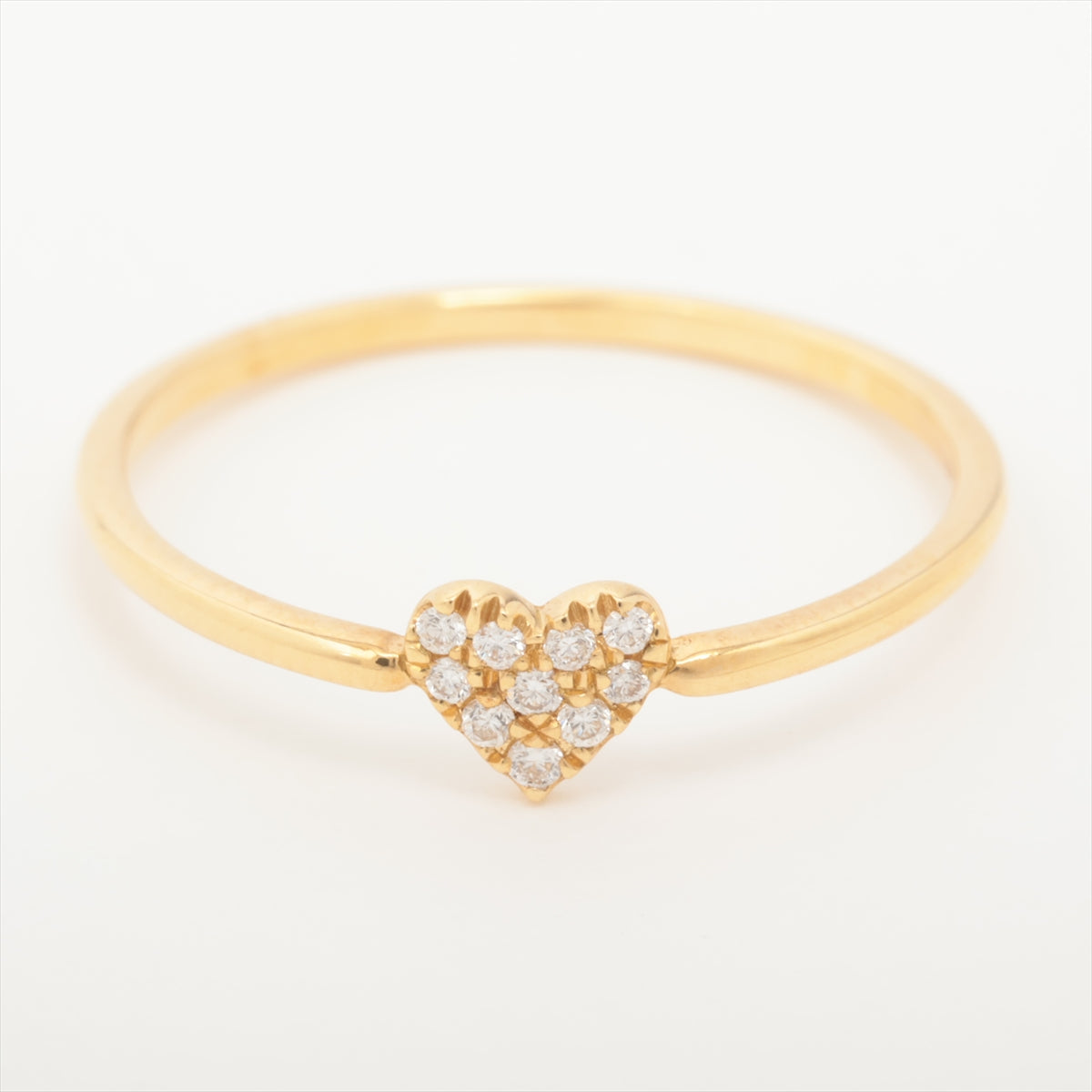 Archer Heart Pave Diamond Ring K18 (YG) 1.0g 0.05 E
