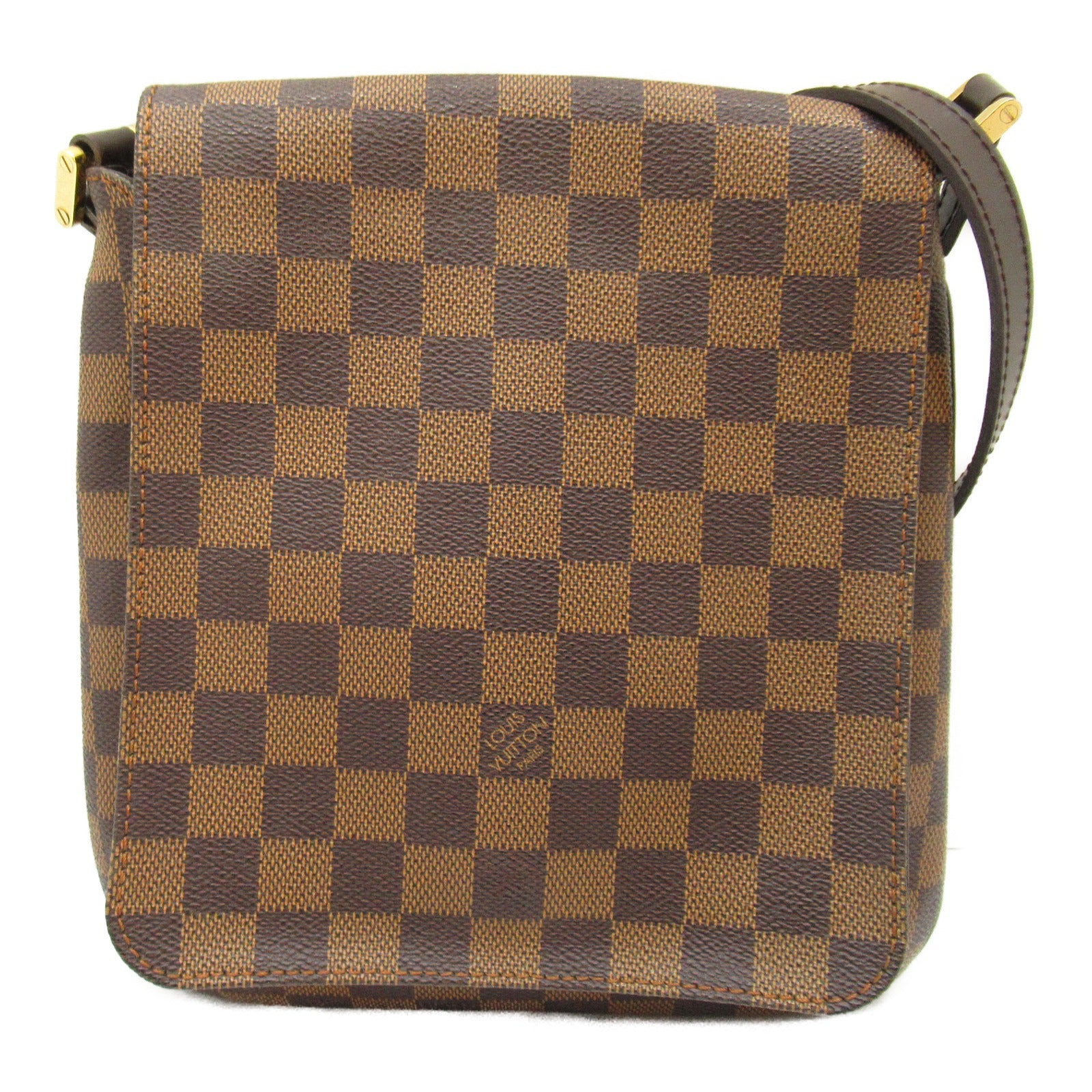 Louis Vuitton Louis Vuitton Musette Salsa Short Shoulder Bag PVC Coated Canvas Damier  Brown N51260