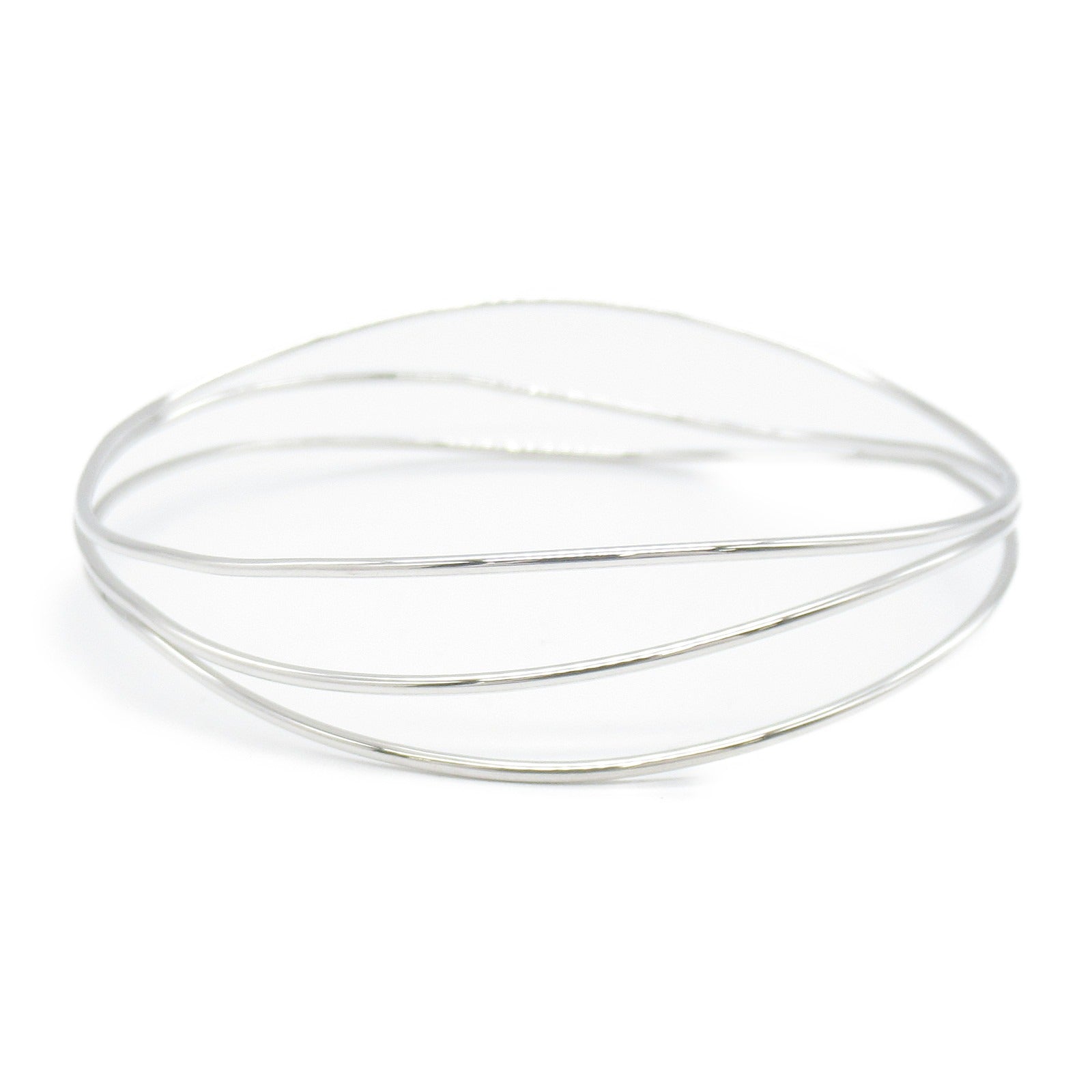 TIFFANY&CO Wave 3 Loop Bangle Bangle Accessories K18WG (White G)  Silver