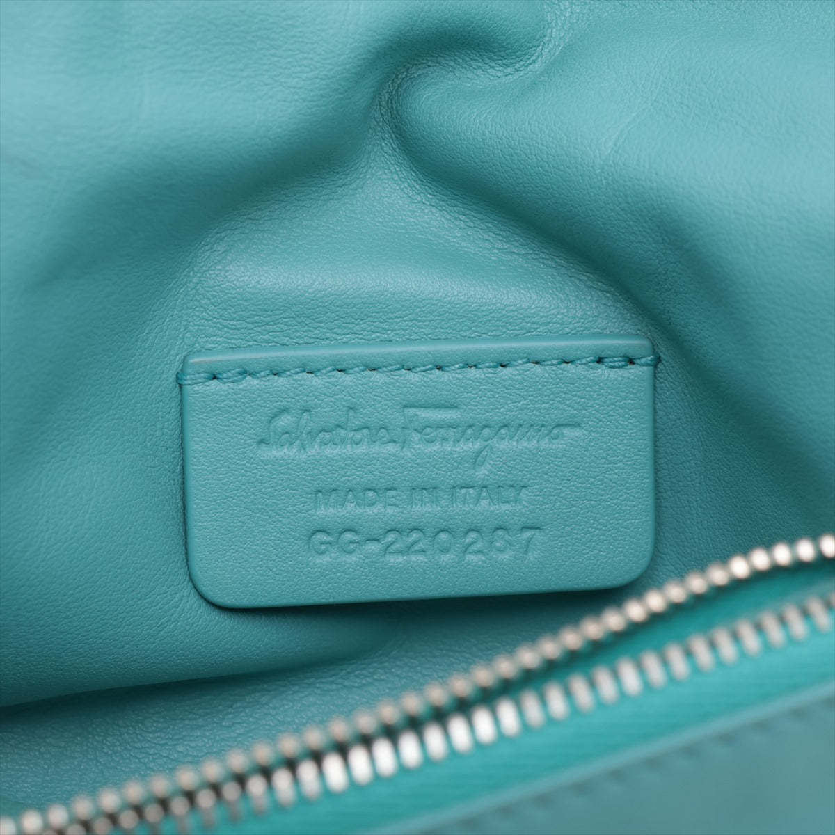 Ferragamo Valaribon Leather Shoulder Bag Green