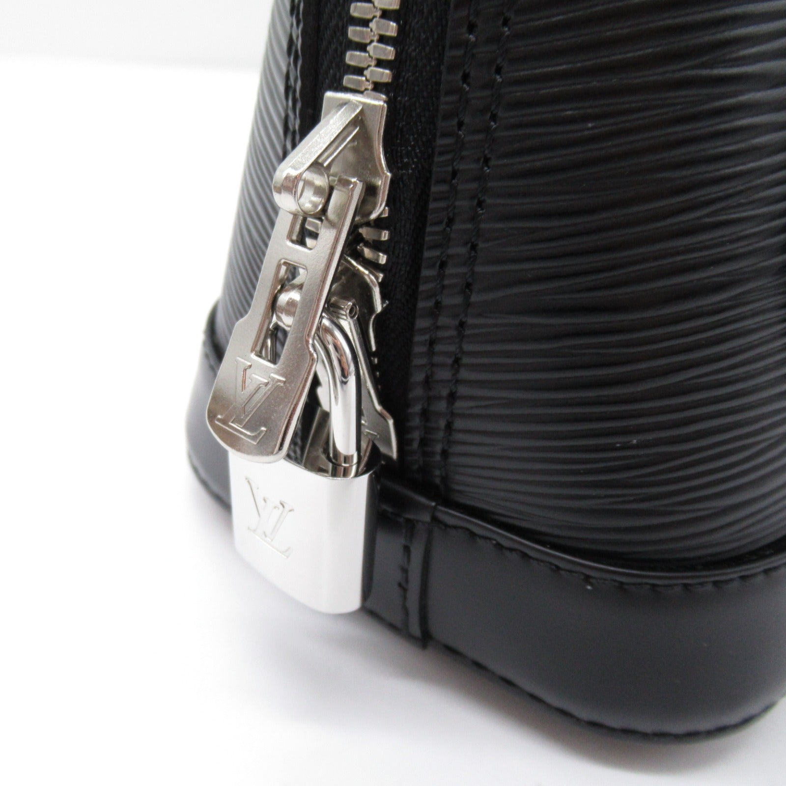 Louis Vuitton Alma BB Jacquard Strap Shoulder Bag  (wood) Epi  Black M59217