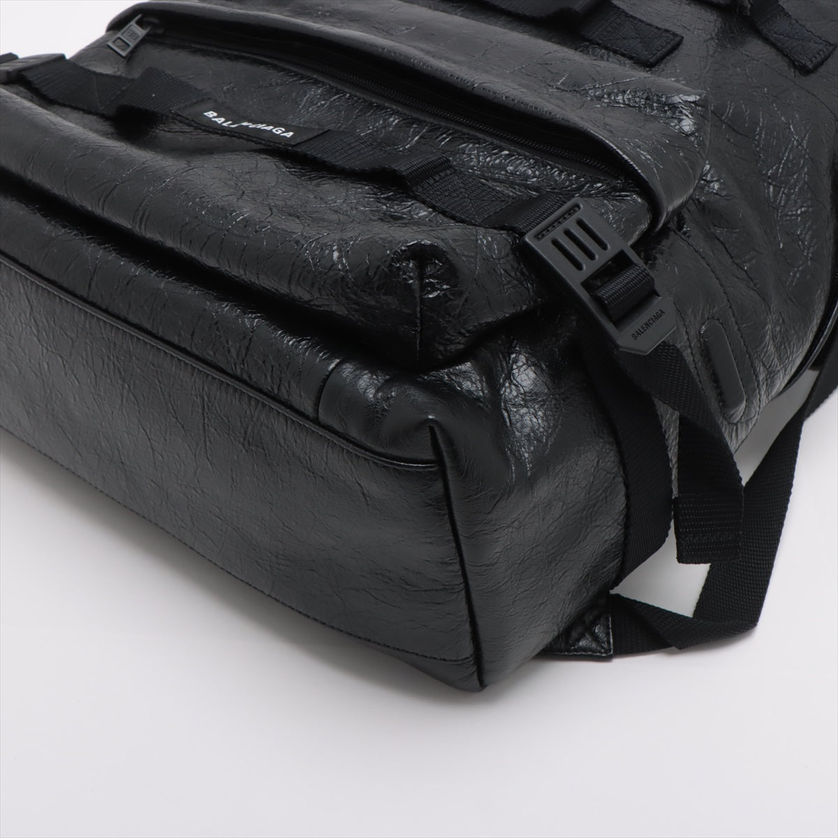 Balenciaga Army Leather Backpack/Rack Black 644033