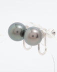 MikiMoto Pearl 2 Set K18 (WG) (neckle total 66.7g about 9.0mm to 12.5mm earrings 4.7g about 10.0mm)