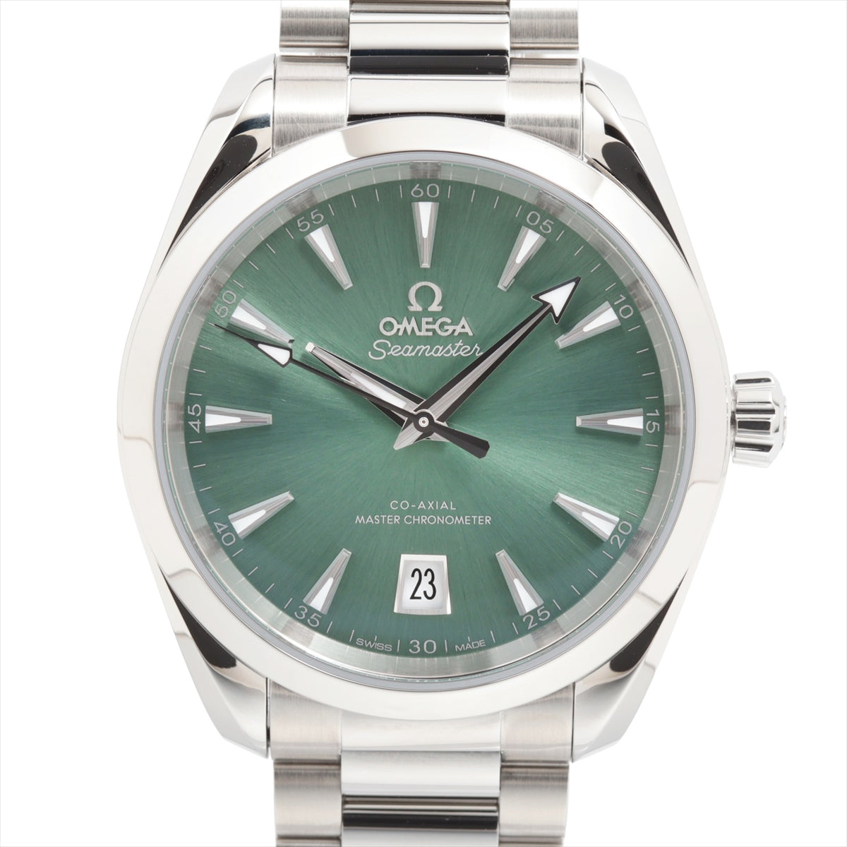 Omega Seamaster Aquatella Shade Coaxial Muster Chronometer 220.10.38.20.10.002 SS AT Green