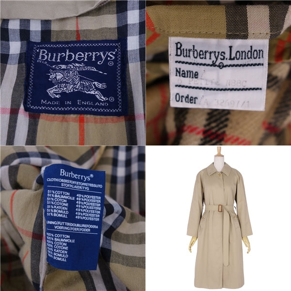Vint Burberry s Coat Stainless Colour Coat Burberry Colour Coat Liner British   6 (M equivalent) Beige