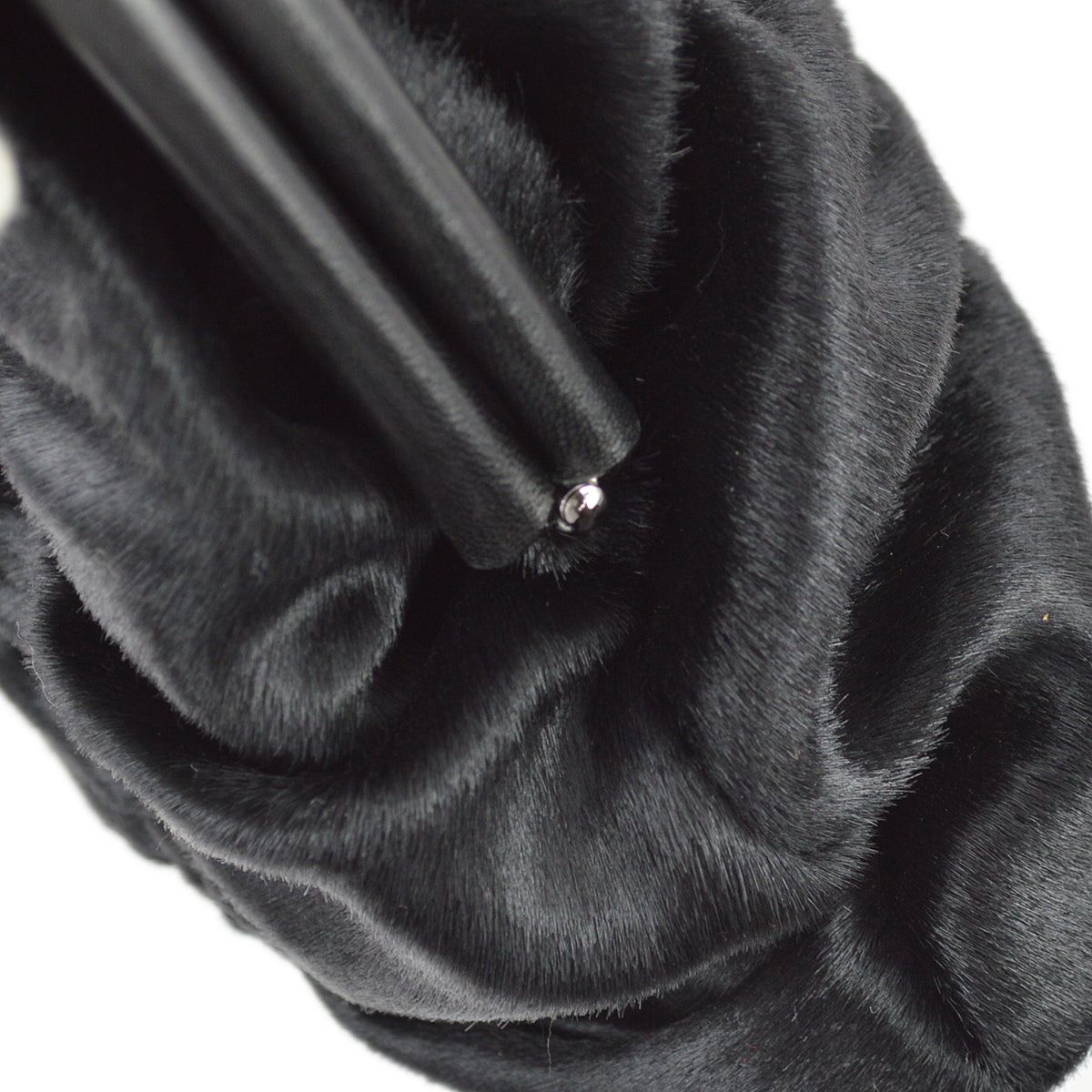 Chanel 1989-1991 Black Pony Hair Handbag