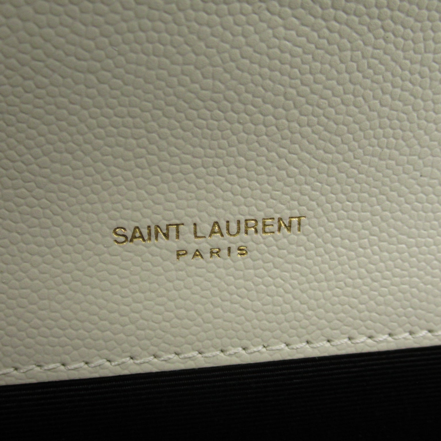 Saint Laurent Chain Shoulder Bag Leather Bag White 600195BOW919207