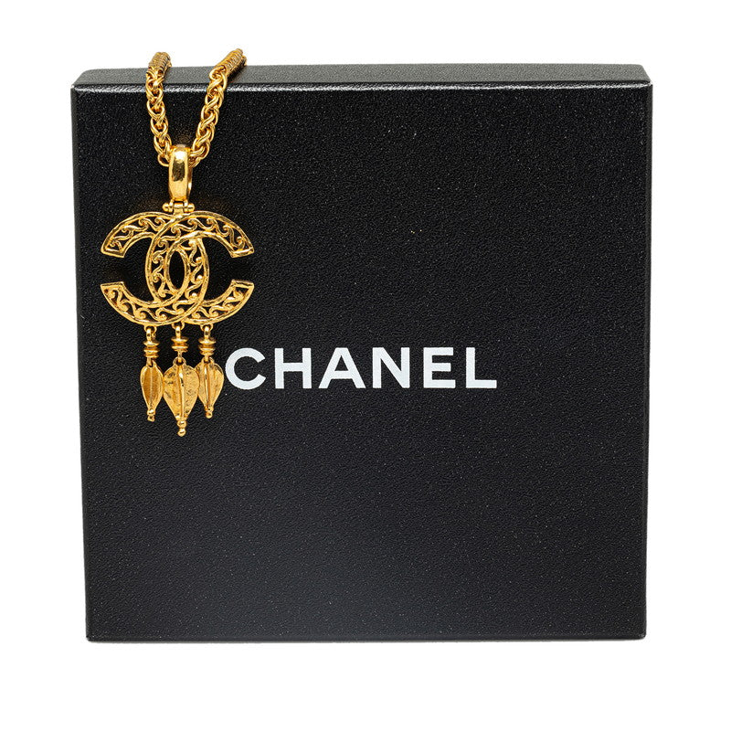 Chanel vintage cocomark swing necklace g makeup ladies Chanel