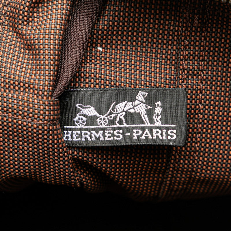 Hermes Yale MM Handbag Tote Bag Brown Canvas  Hermes (Ginseng )