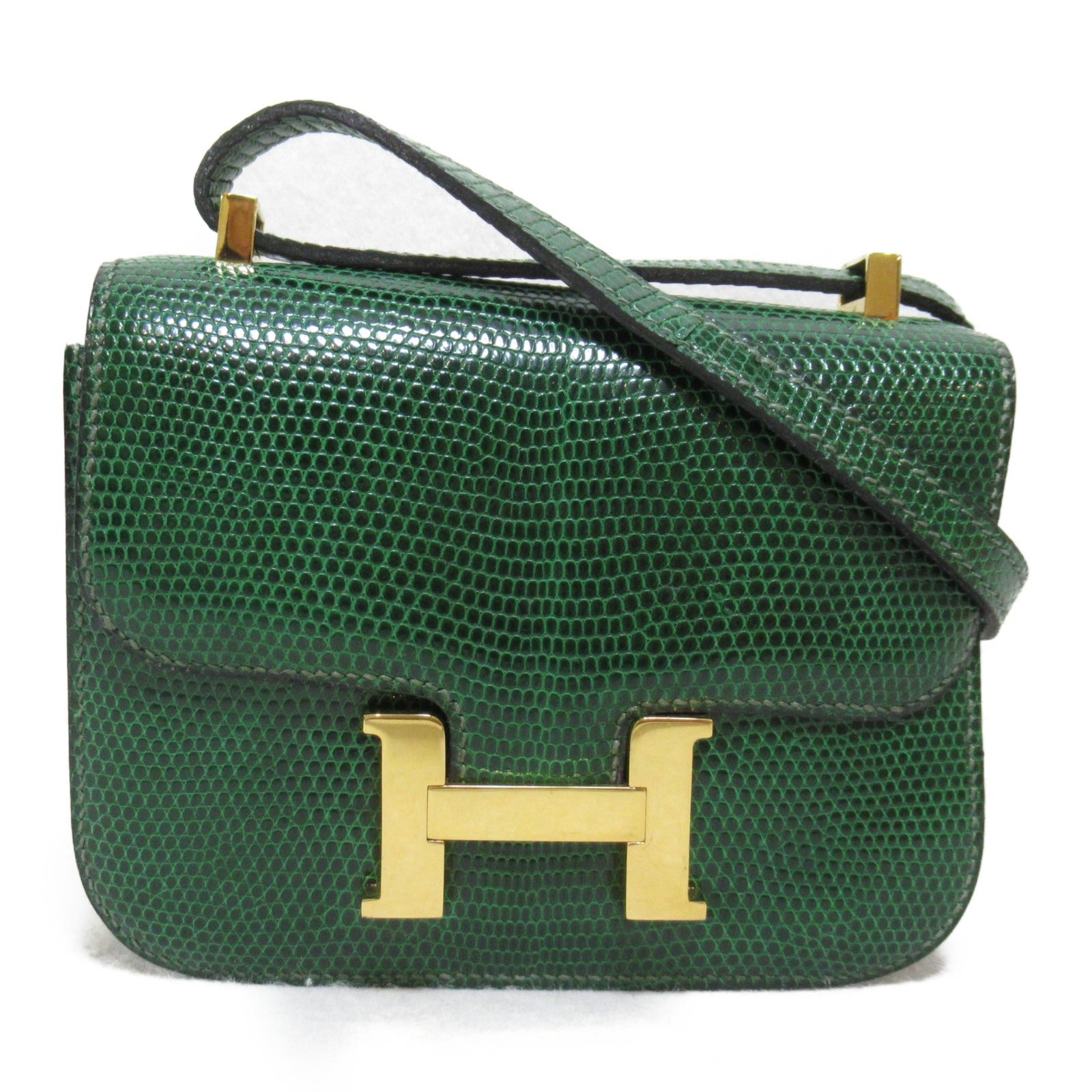 Hermes Hermes Constance Micro Shoulder Bag Shoulder Bag Leather Bag  Green 061741CC