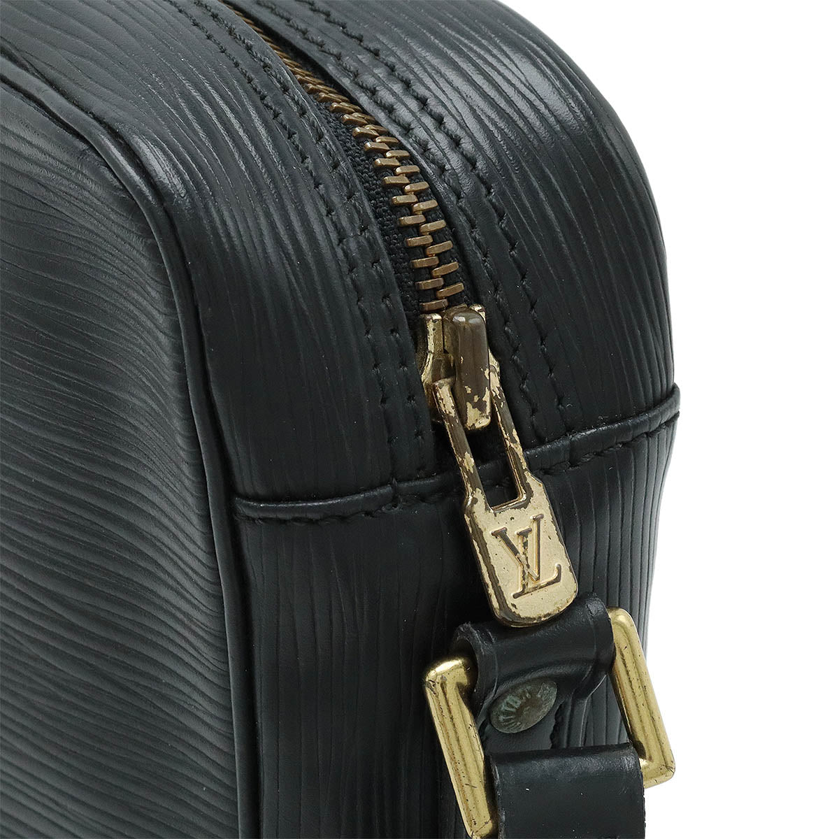 Louis Vuitton Louis Vuitton Epi Trocadero 24 Shoulder Bag Black Black Black Black Gold  M52312 Blumin