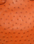 Hermes * 2000 Tangerine Orange Ostrich Kelly Sport MM