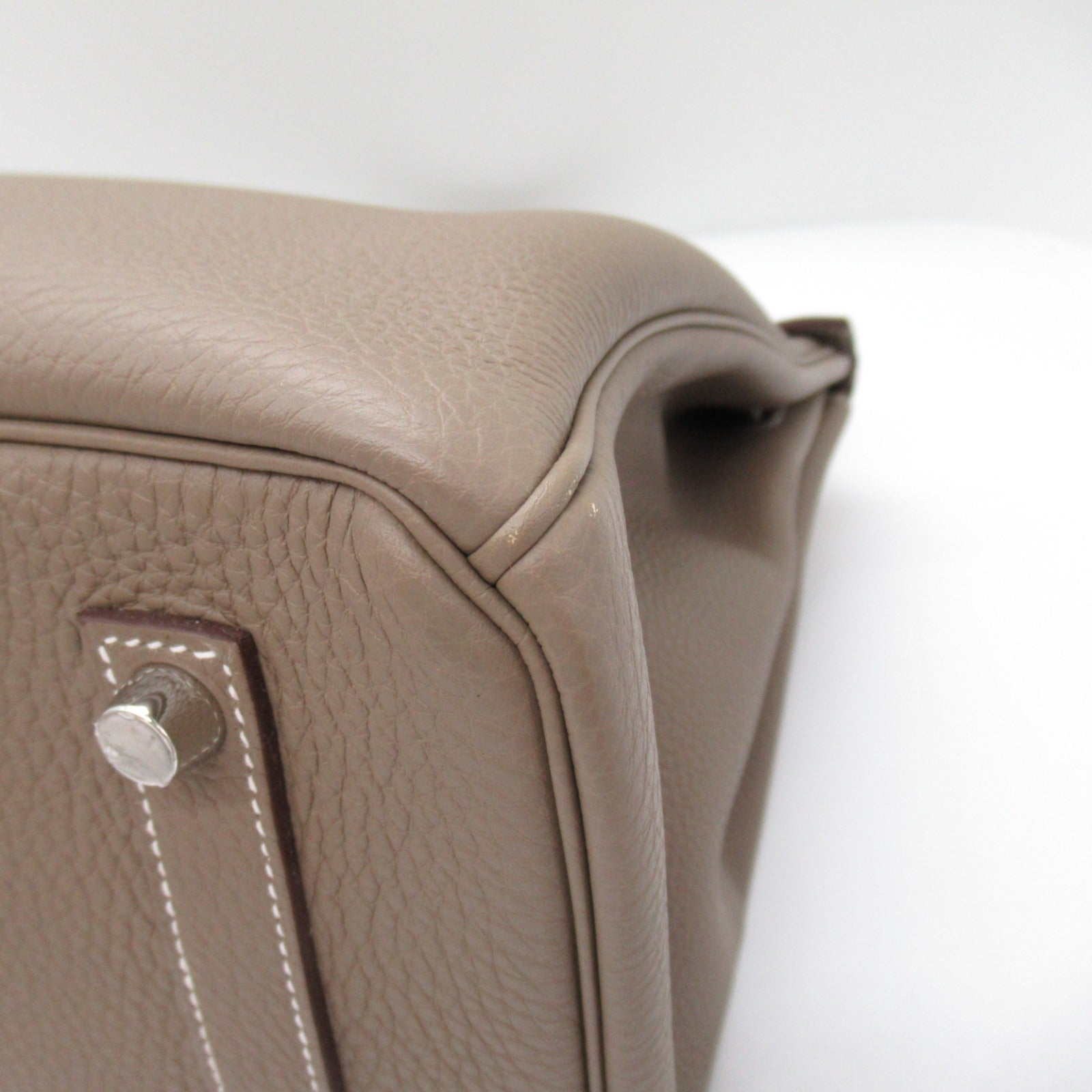 Hermes Birkin 35 Etoupe Handbag Handbag Handbag Leather Togo  Beige Collection