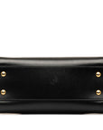 Saint Laurent Monogram Cabas Handbag 472466 Black Leather  Saint Laurent