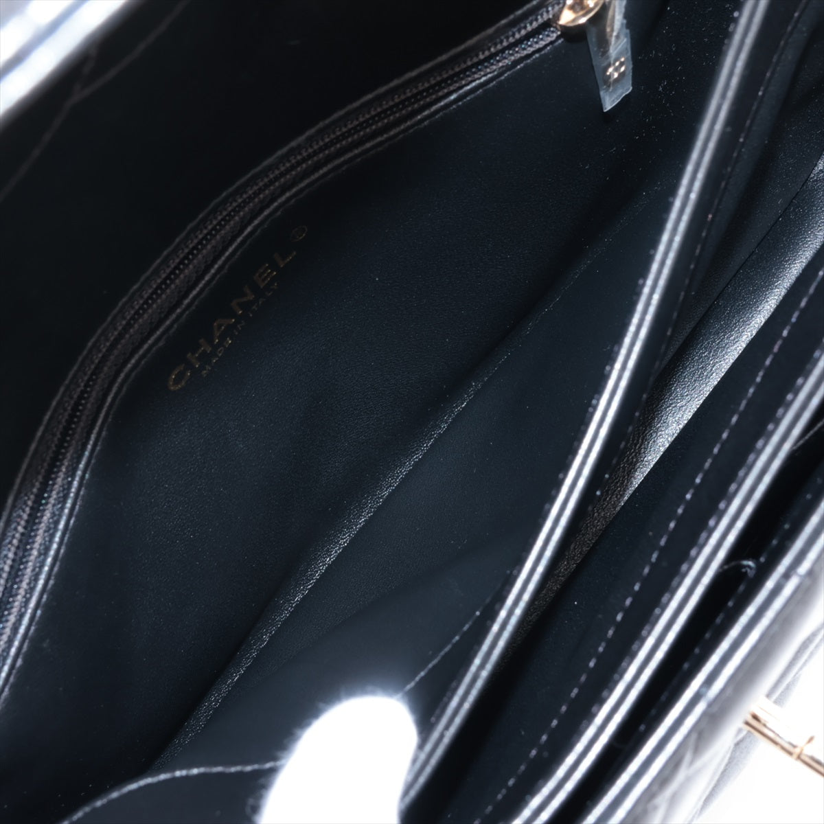 Chanel Matrasse  2WAY Handbag Top Handle Flap Black G  29th