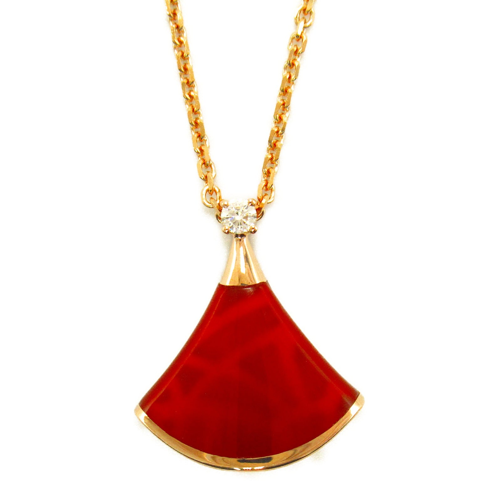 Bulgari BVLGARI n diamond necklace necklace jewelry K18PG (pink g) diamond  clearance