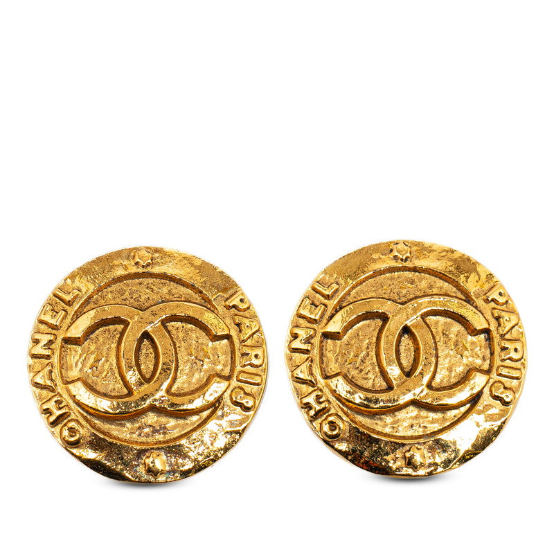 Chanel Coco Logo Round Earring G   CHANEL