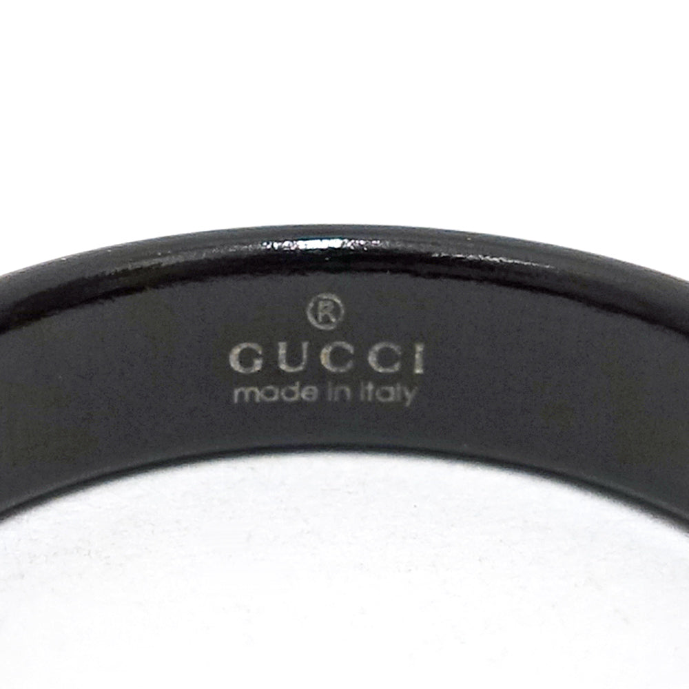 Gucci K18YG Icon Interlocking G Ring Black GG 750YG   Jewelry Other ICON