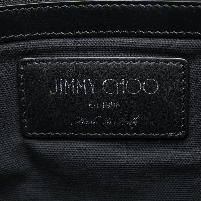 JIMMY PIMLICO logo handbags handbags black red canvas leather ladies JIMMY CHOO