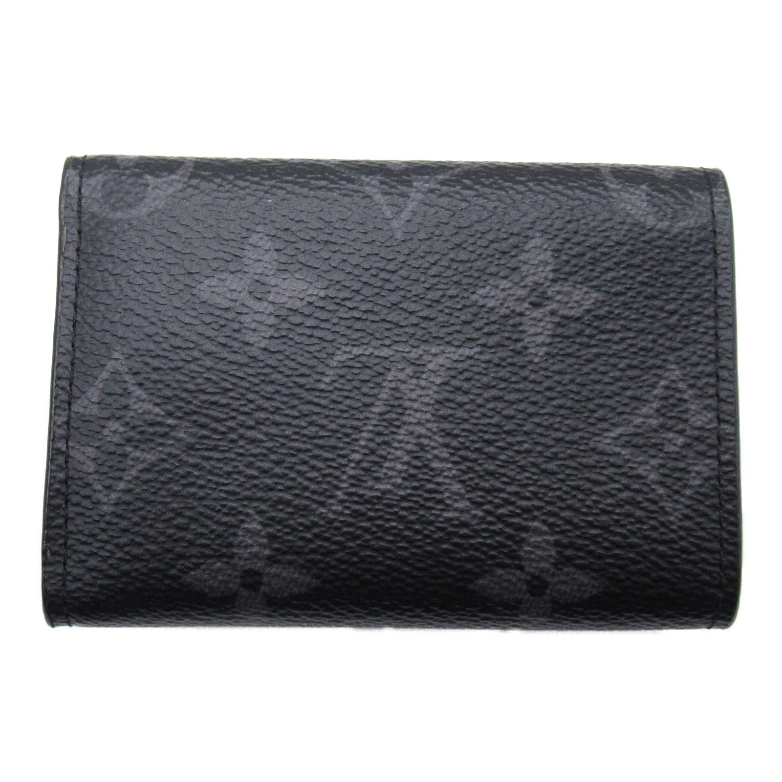 Louis Vuitton Dialovery Compact Wallet Three Fold Wallet Wallet PVC Coated Canvas Monogram Clippers   Black M67630