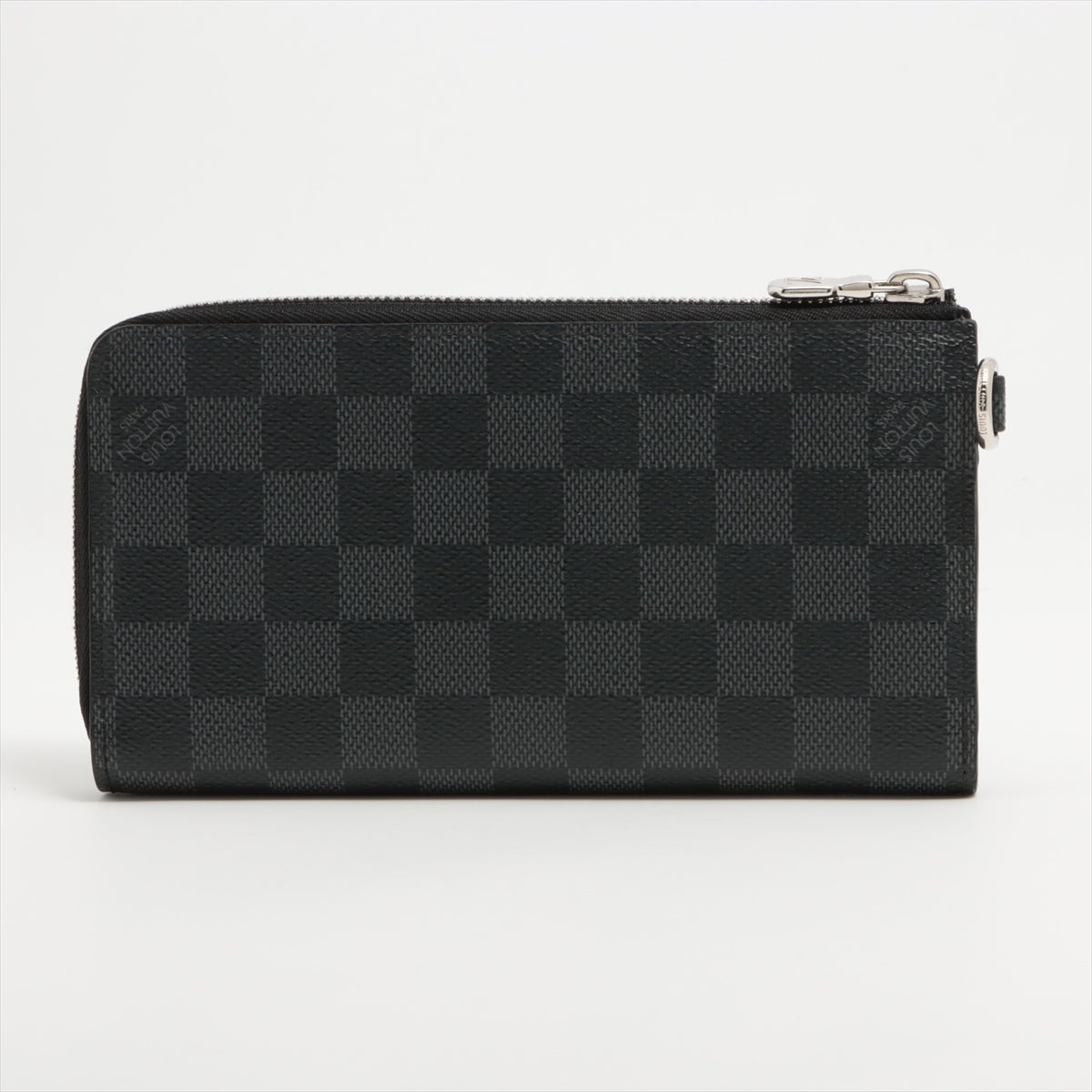 Louis Vuitton Damier Grafit Zippyr Dragon N60379 Black Round Zip Wallet
