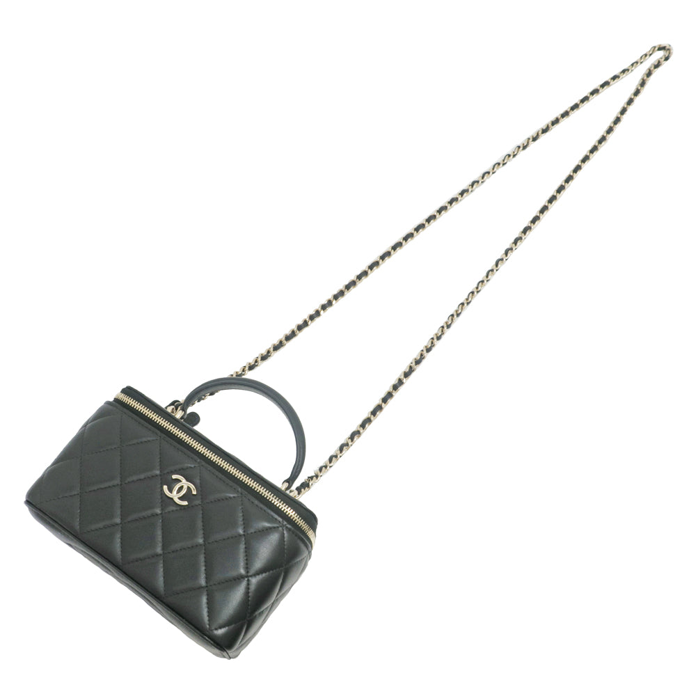 Chanel Vanity Handbag Black  G  AP2199 Women&#39;s  Pouch