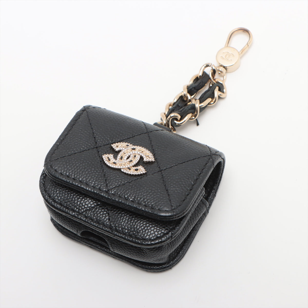 Chanel Matrasse Caviar S Chain Shoulder Bag Phone Case Black G  32rd