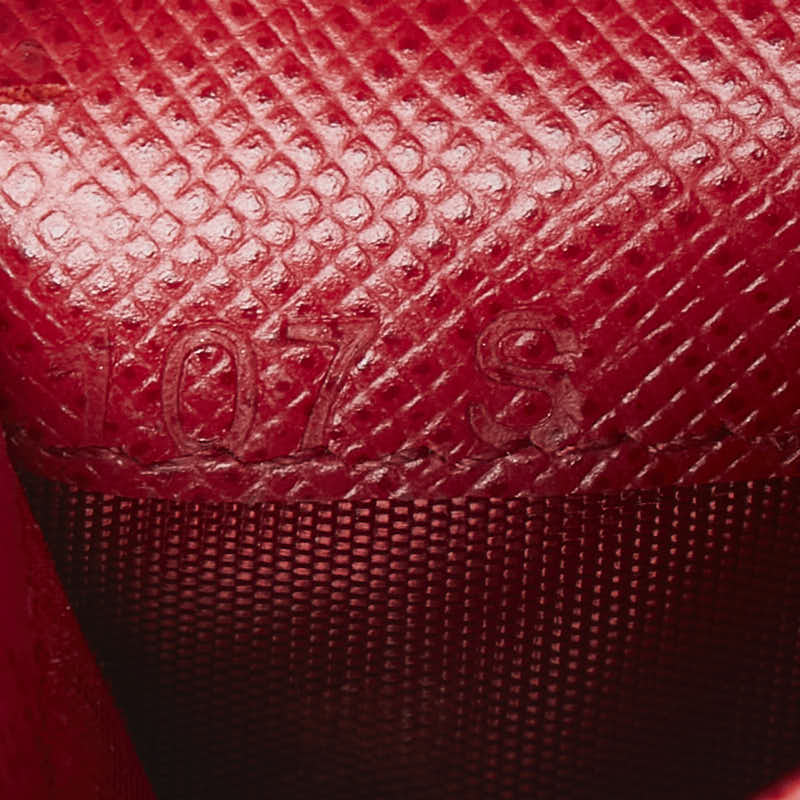 Prada Saffiano Keycase 6  1PG222 Red Leather  Prada