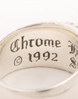 Chrome Hearts Flower Cross Ring 925 16.6g Invoice