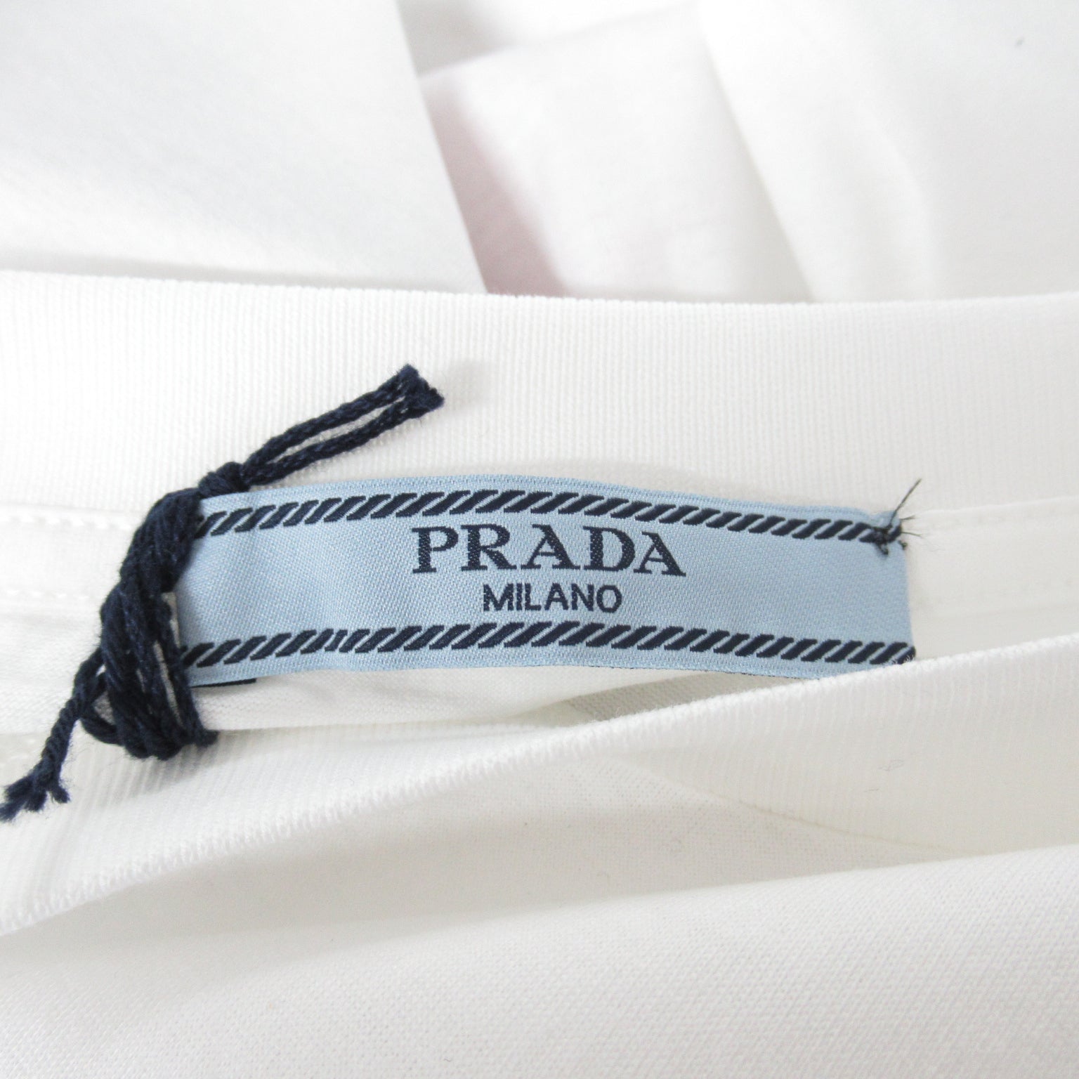 Prada  Half-Hand   Tops Cotton  White 135664 1QJD