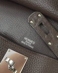 Hermes 2009 Brown Taurillon Clemence Jypsiere 34 Shoulder Bag