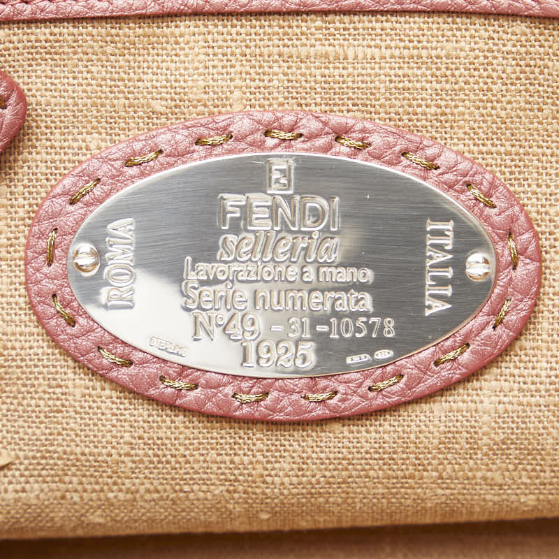 Fendi Selleria Handbag 8BH099 Pink Leather  Fendi