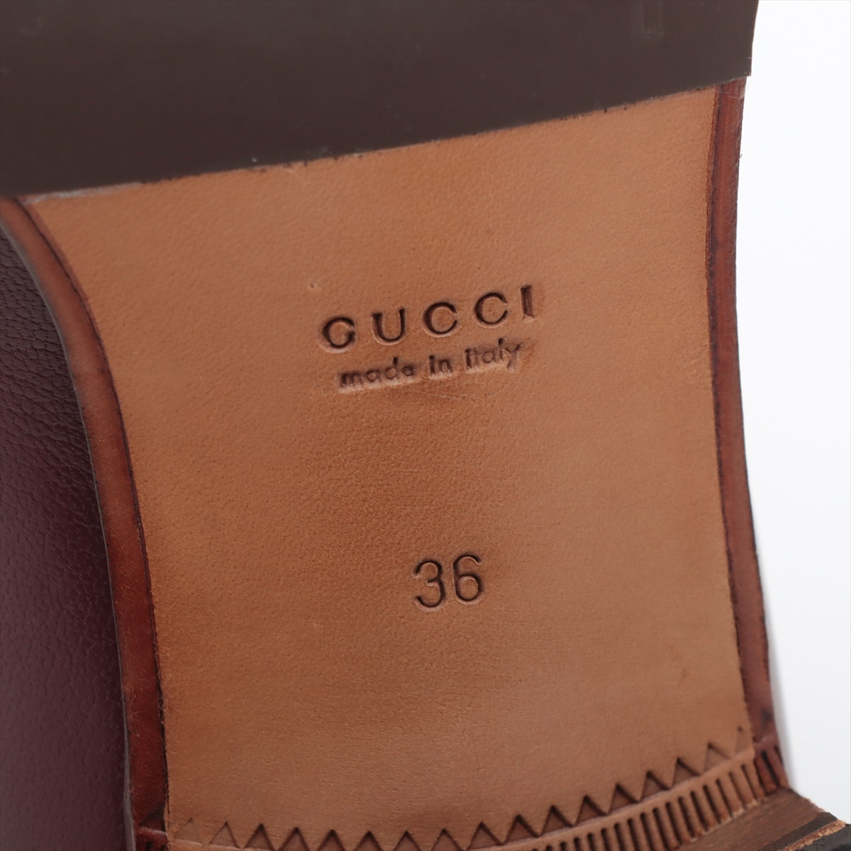 Gucci Horse Bit Leather  EU36  Bordeaux 660819 Sey Line Lift s Box Bag