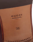 Gucci Horse Bit Leather  EU36  Bordeaux 660819 Sey Line Lift s Box Bag