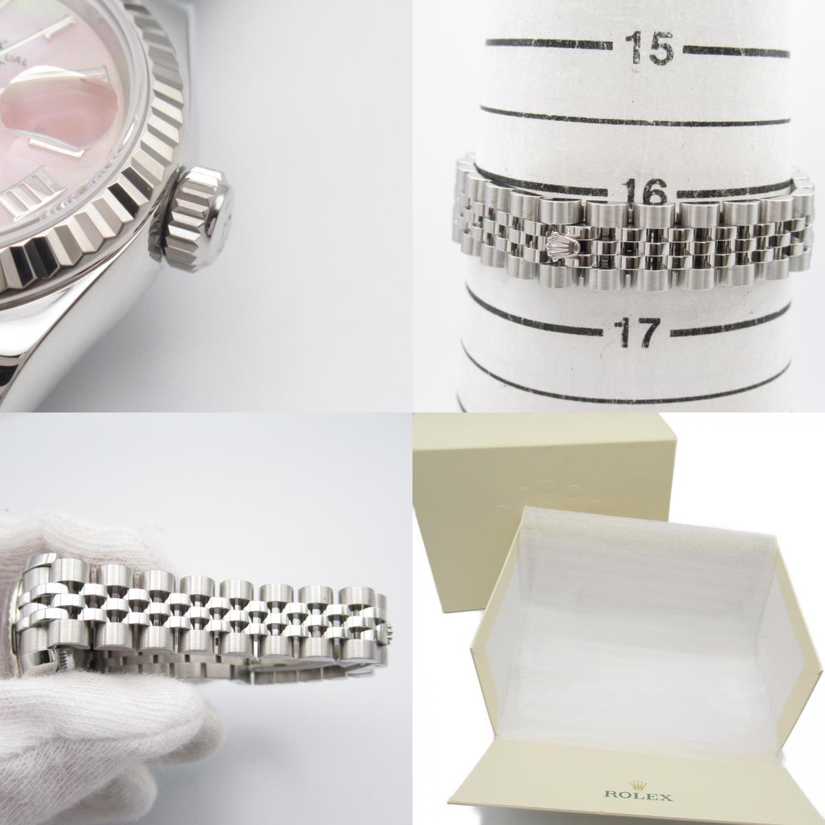 Rolex Rolex Datejust Watch K18WG (White G) Stainless Steel  Pink PK S/RO 179174NR